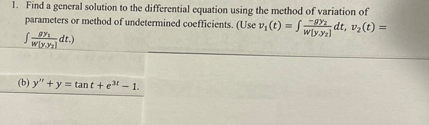 Solved Find a general solution to the differential equation | Chegg.com