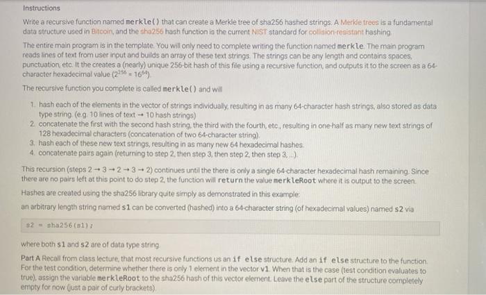 Instructions Write a recursive function named | Chegg.com