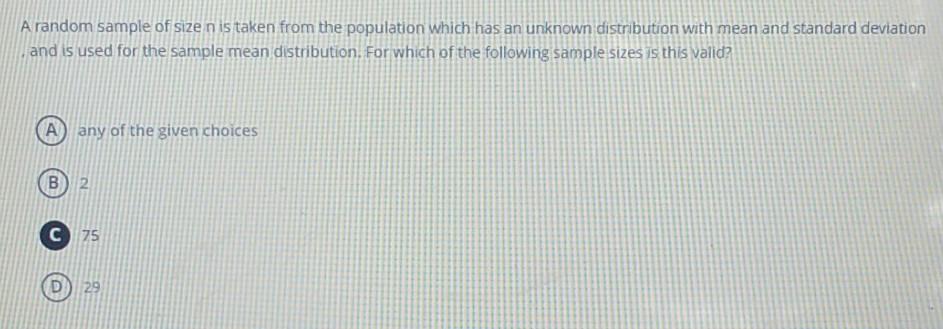 Solved A random sample of size n is taken from the | Chegg.com