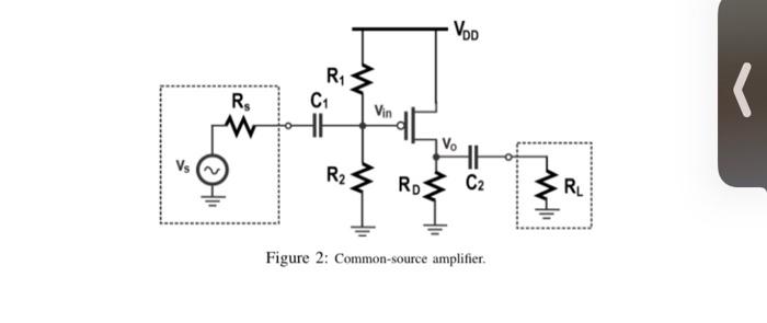 Solved Q2. Consider a common-source amplifier shown in Fig. | Chegg.com