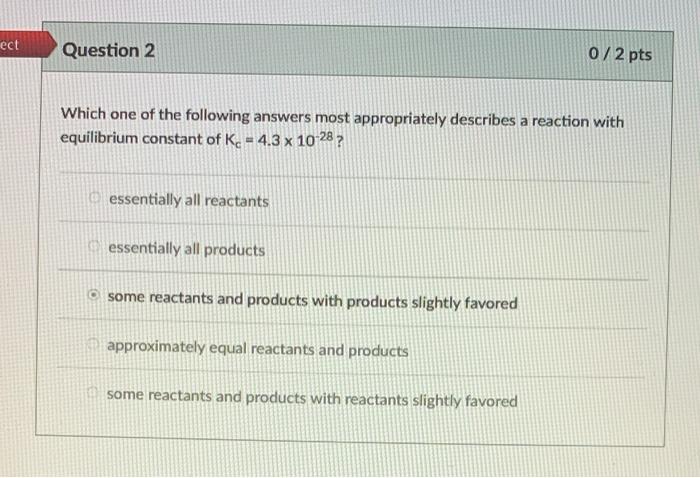 Solved ect Question 2 0/2 pts Which one of the following | Chegg.com