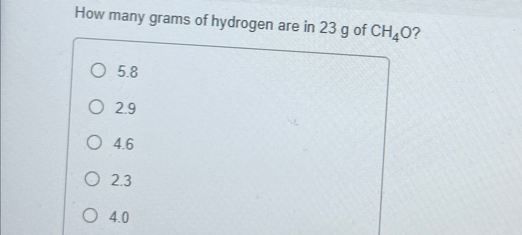 solved-how-many-grams-of-hydrogen-are-in-23g-of-chegg