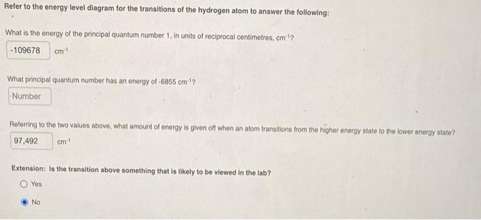 Solved Refer to the energy level diagram for the transitions | Chegg.com