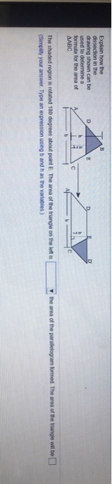 Solved Explain how the dissection in the drawing shown can | Chegg.com