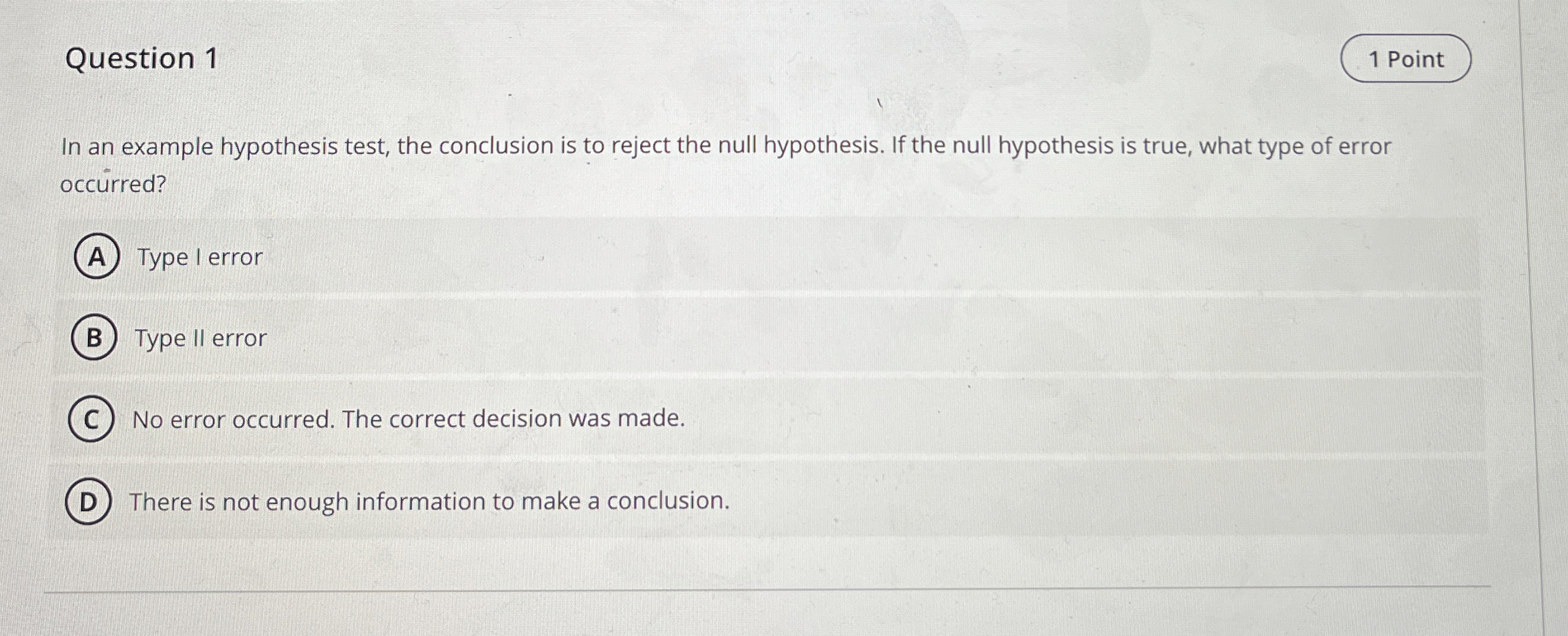 Solved Question 11 ﻿PointIn an example hypothesis test, the | Chegg.com