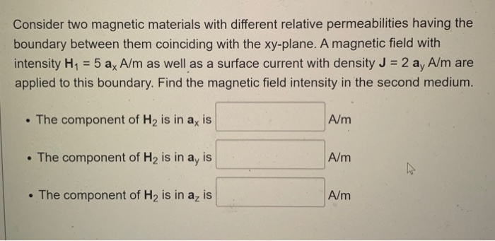 Solved Consider two magnetic materials with different | Chegg.com