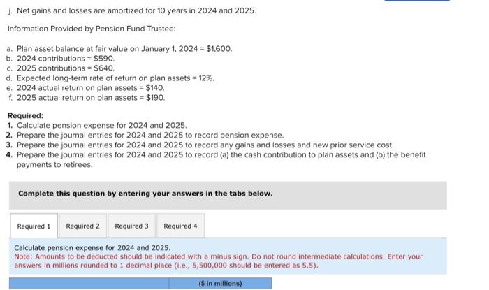 Solved Problem 17-12 (Algo) Determine Pension Expense; | Chegg.com