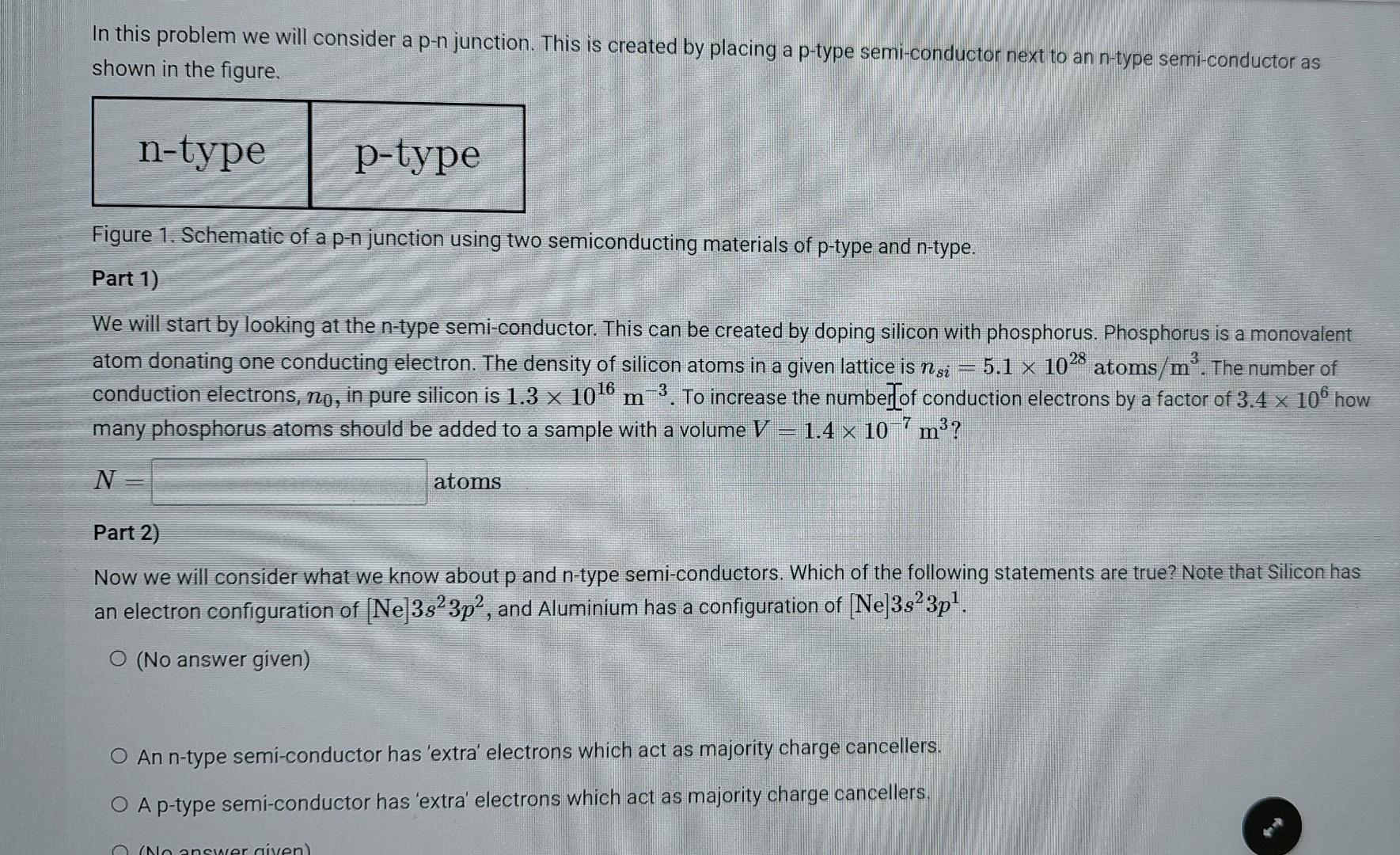 Solved In This Problem We Will Consider A P-n Junction. This | Chegg.com