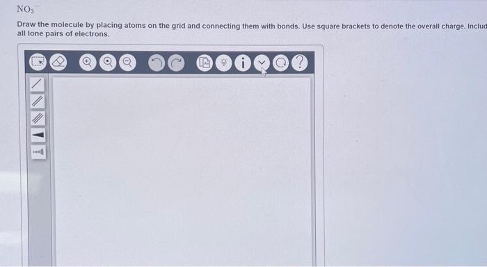Solved Draw the molecule by placing atoms on the grid and | Chegg.com