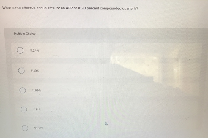 What Is The Effective Annual Rate For A 7 Apr Compounded Monthly