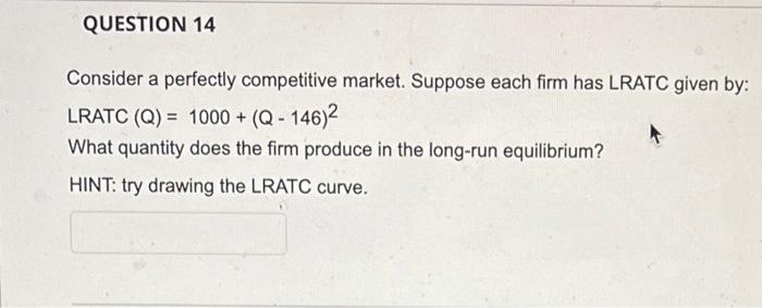 Solved Consider a perfectly competitive market. Suppose each | Chegg.com