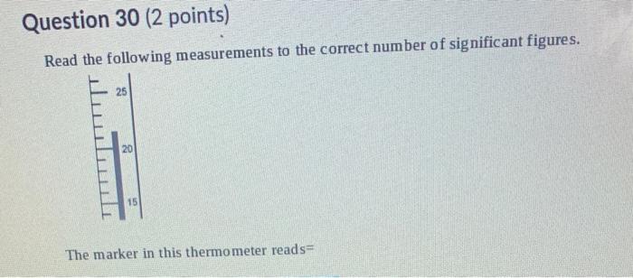 Solved (4 pts) Read the following measurements to the | Chegg.com