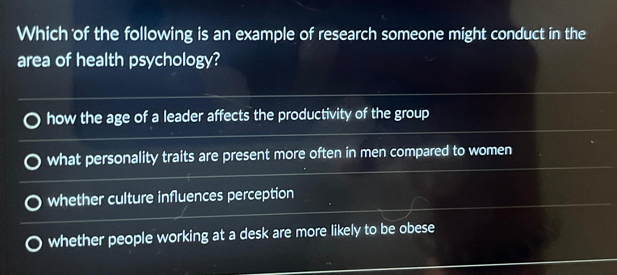 Solved Which of the following is an example of research | Chegg.com
