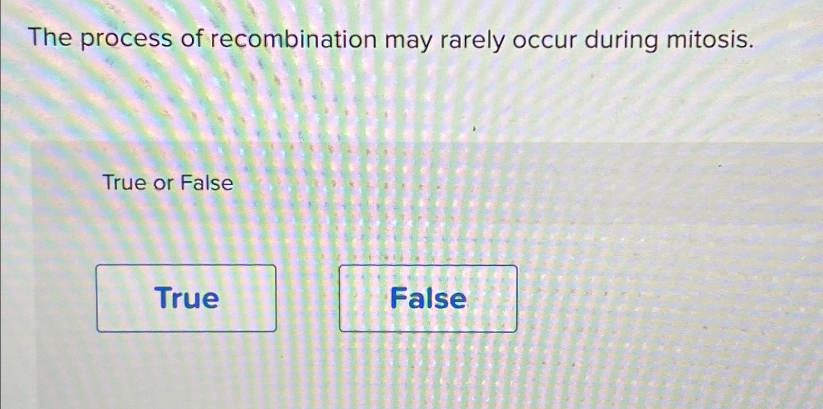 Solved The Process Of Recombination May Rarely Occur During | Chegg.com