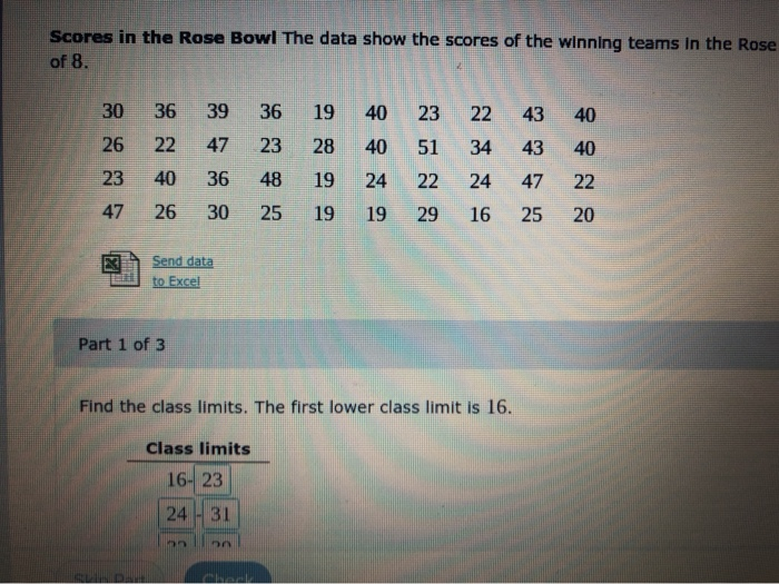 Solved Super Bowl Scores The frequency distribution shows