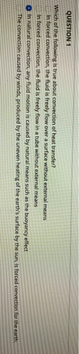 Solved QUESTION 1 Which of the following is true about | Chegg.com