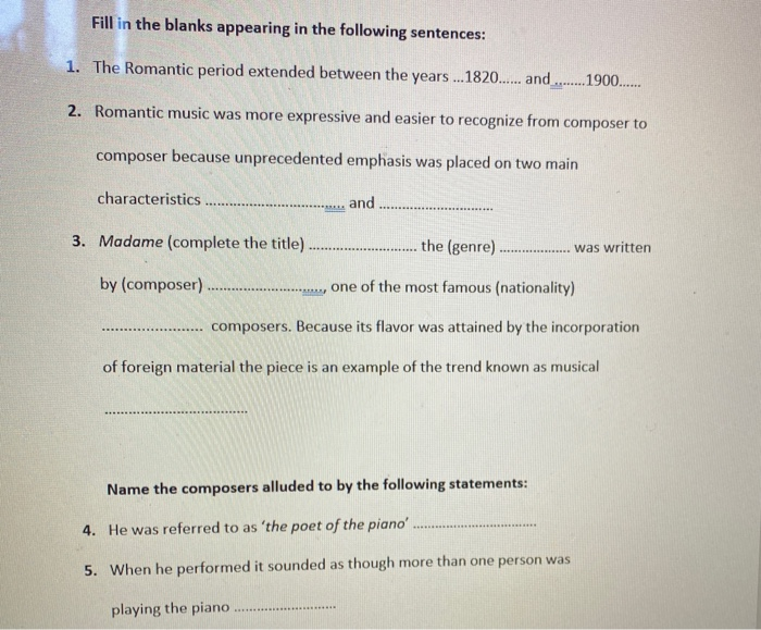 Solved Fill In The Blanks Appearing In The Following Chegg Com