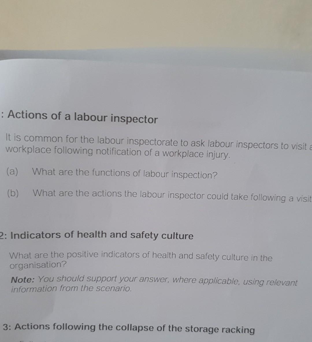 Labour Inspector Job Description