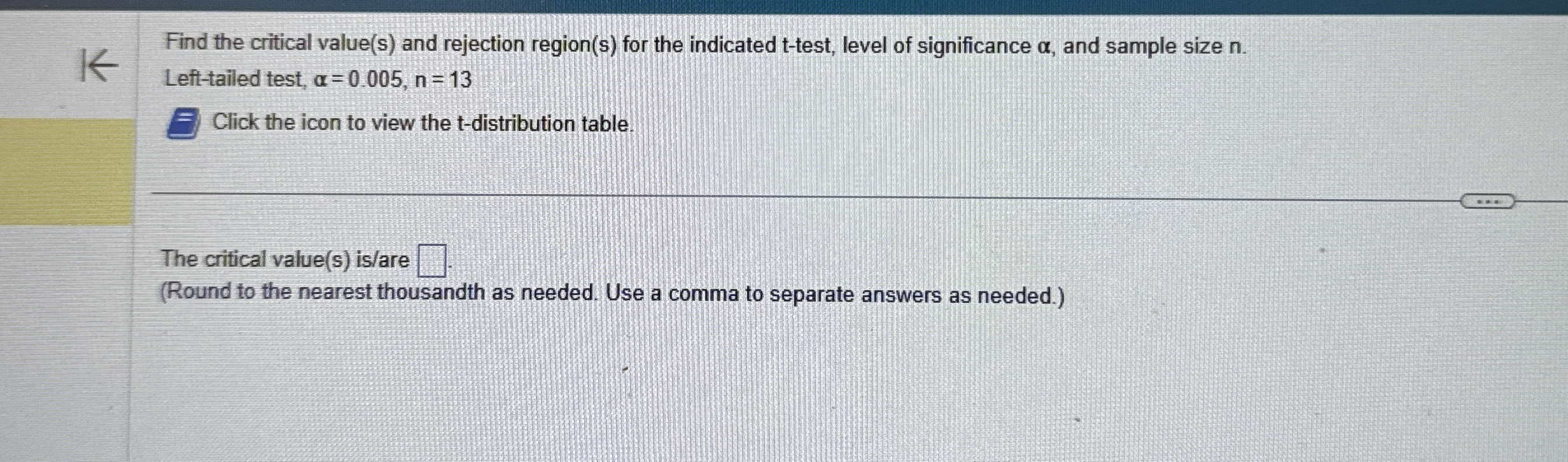 Solved Find the critical value(s) ﻿and rejection region(s) | Chegg.com