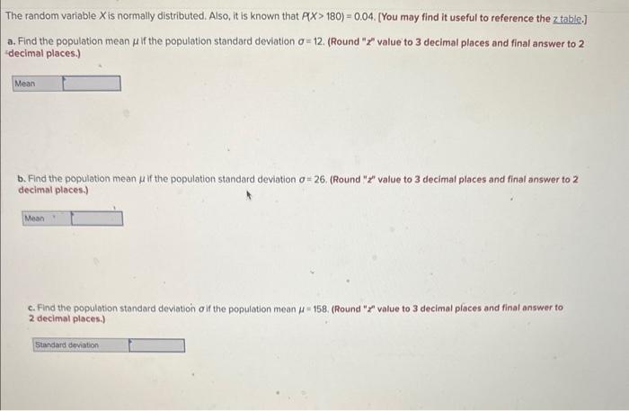 Solved D. find the population standard deviation of o if the | Chegg.com