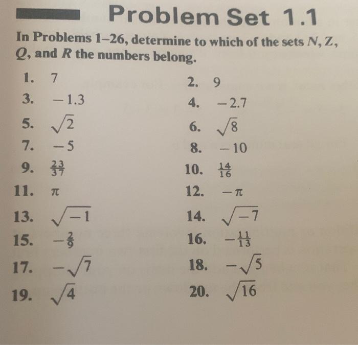 Solved Problem Set 1.1 In Problems 1–26, determine to which | Chegg.com