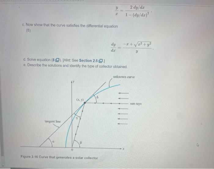Solved I Designing a Solar Collector You want to design a | Chegg.com