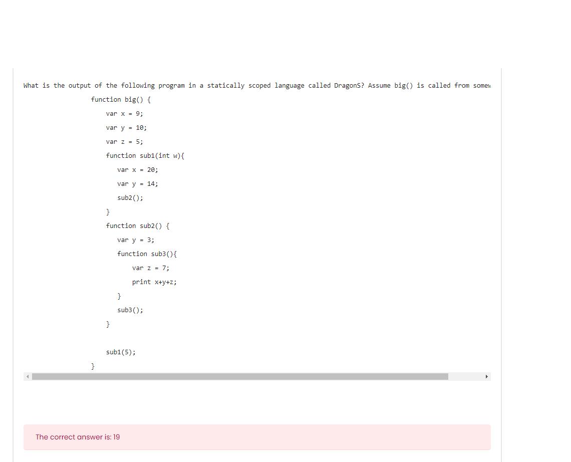 Solved What Is The Output Of The Following Program In A | Chegg.com