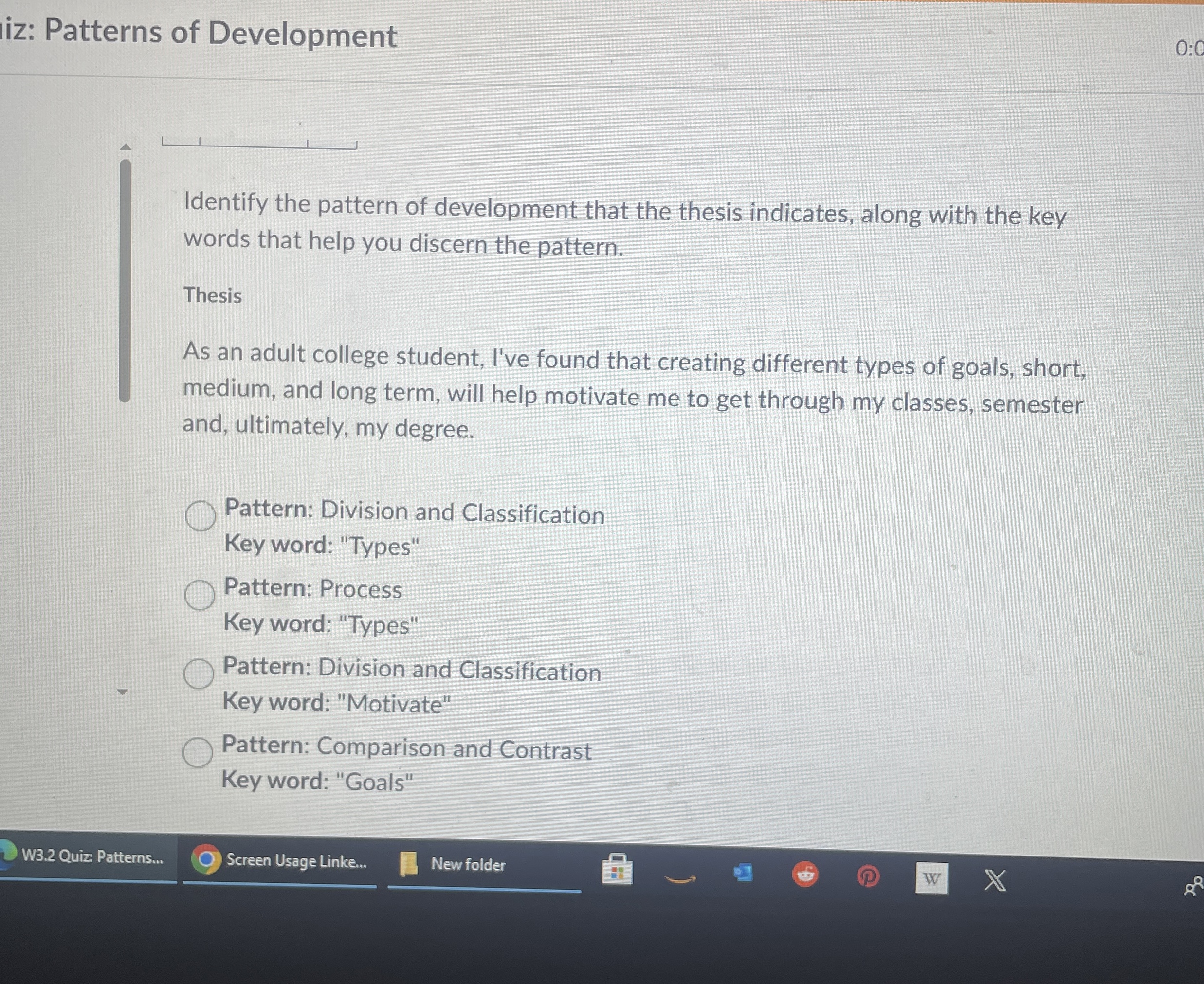 Solved iz: Patterns of DevelopmentIdentify the pattern of | Chegg.com