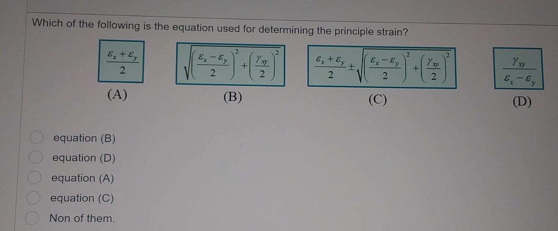 solved-which-of-the-following-is-the-equation-used-for-chegg
