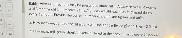 solved-babies-with-ear-infections-may-be-prescribed-chegg