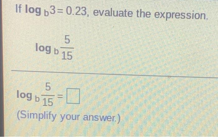 Solved Homework: HW - Section 12.6 0 If log 56= 0.5 and | Chegg.com