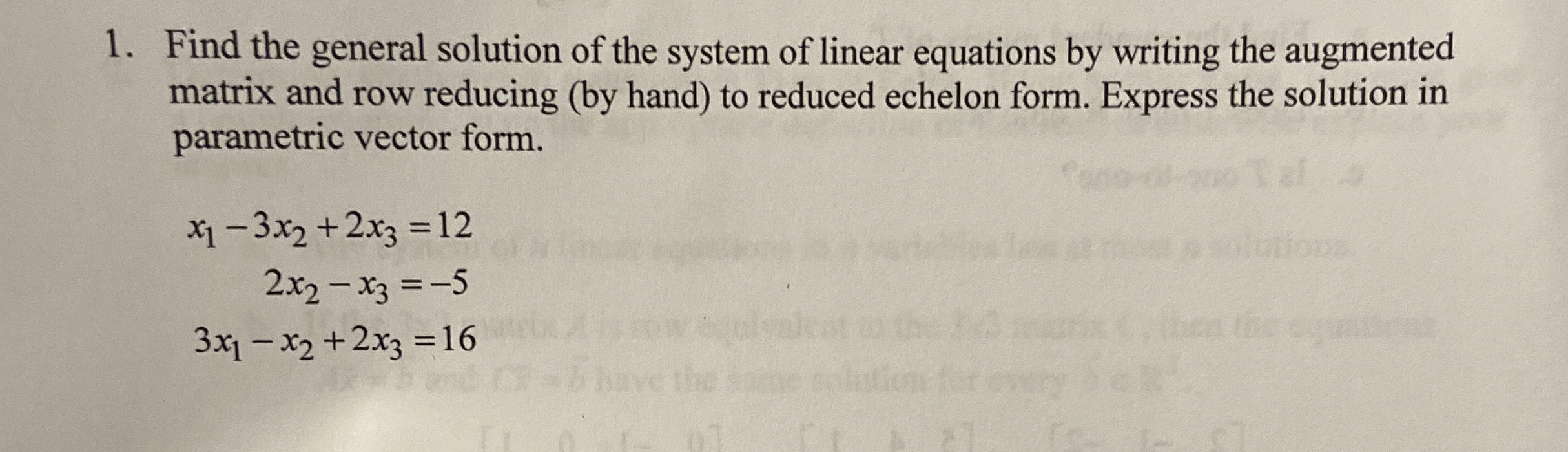 Find the general solution of the system of linear | Chegg.com