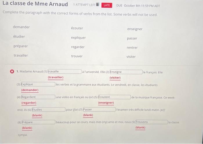 Complete the paragraph with the correct forms of | Chegg.com