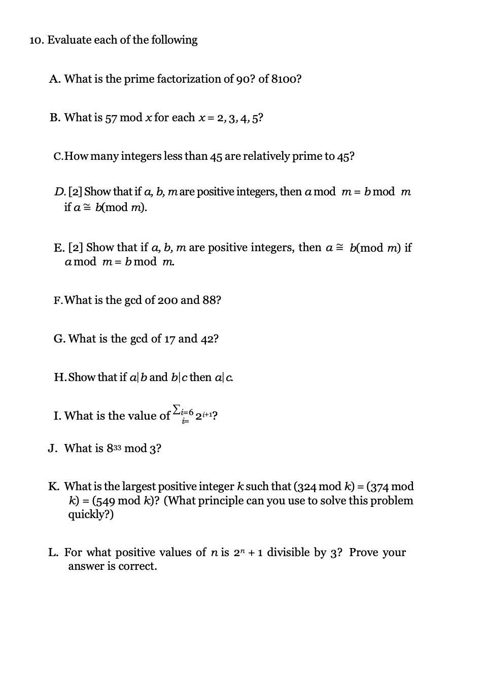 Solved Please answer all of ﻿the following questions(Q10) | Chegg.com