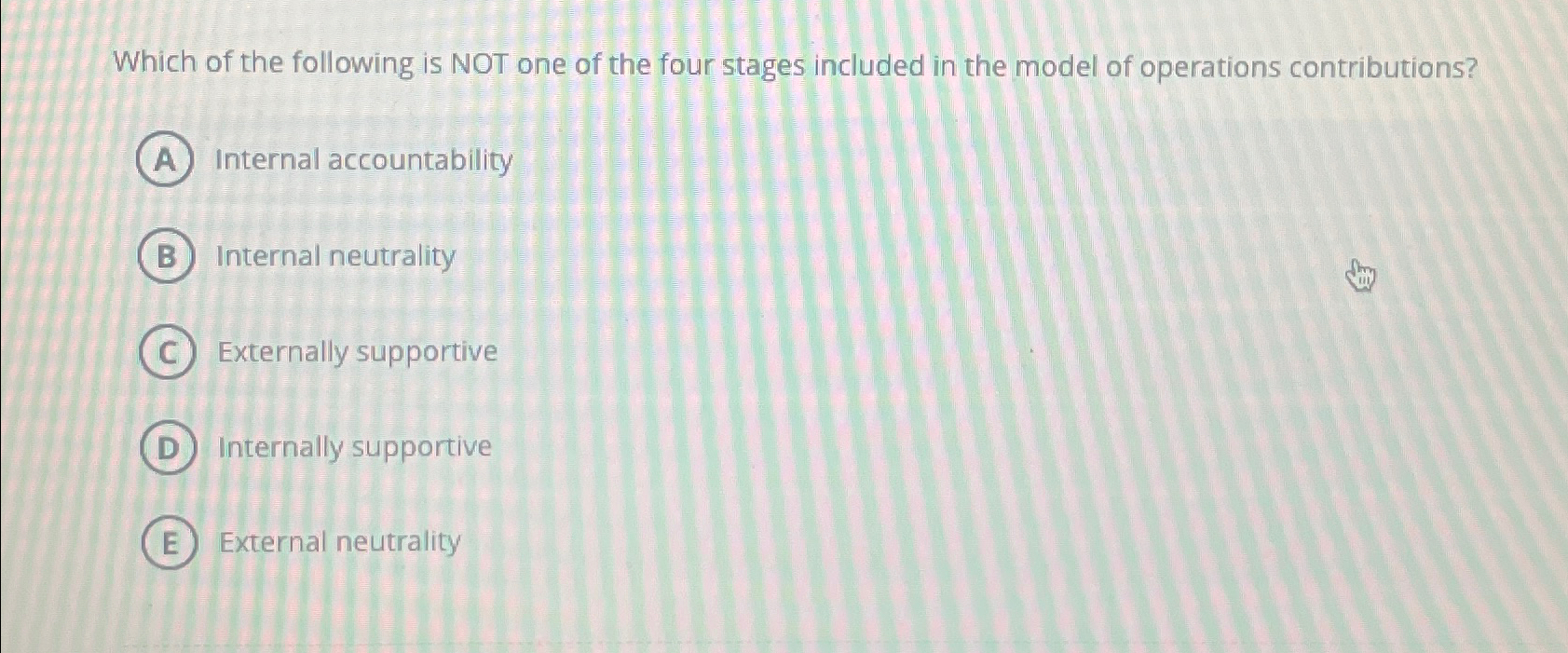 Solved Which of the following is NOT one of the four stages | Chegg.com