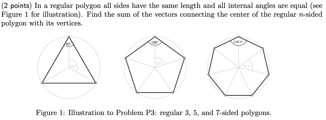 Solved In a regular polygon all sides have the same length | Chegg.com