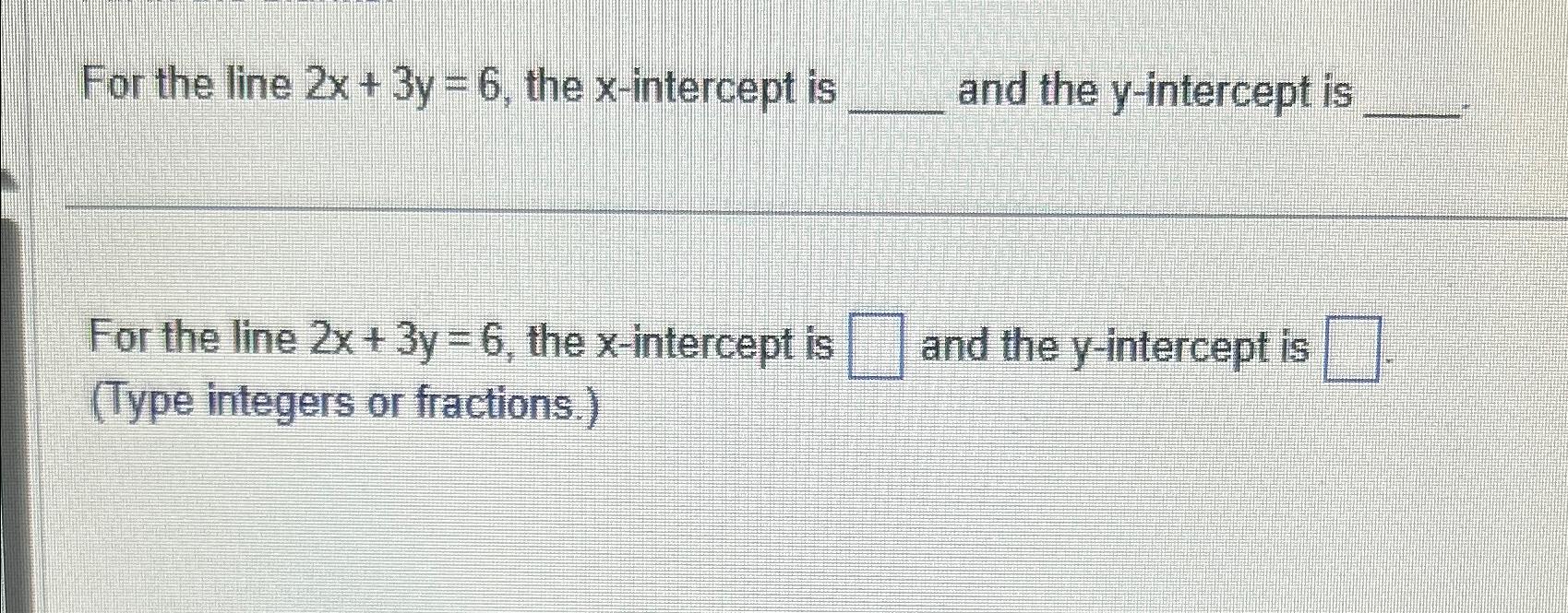 the y-intercept of the line y= 1 6 x 3 2