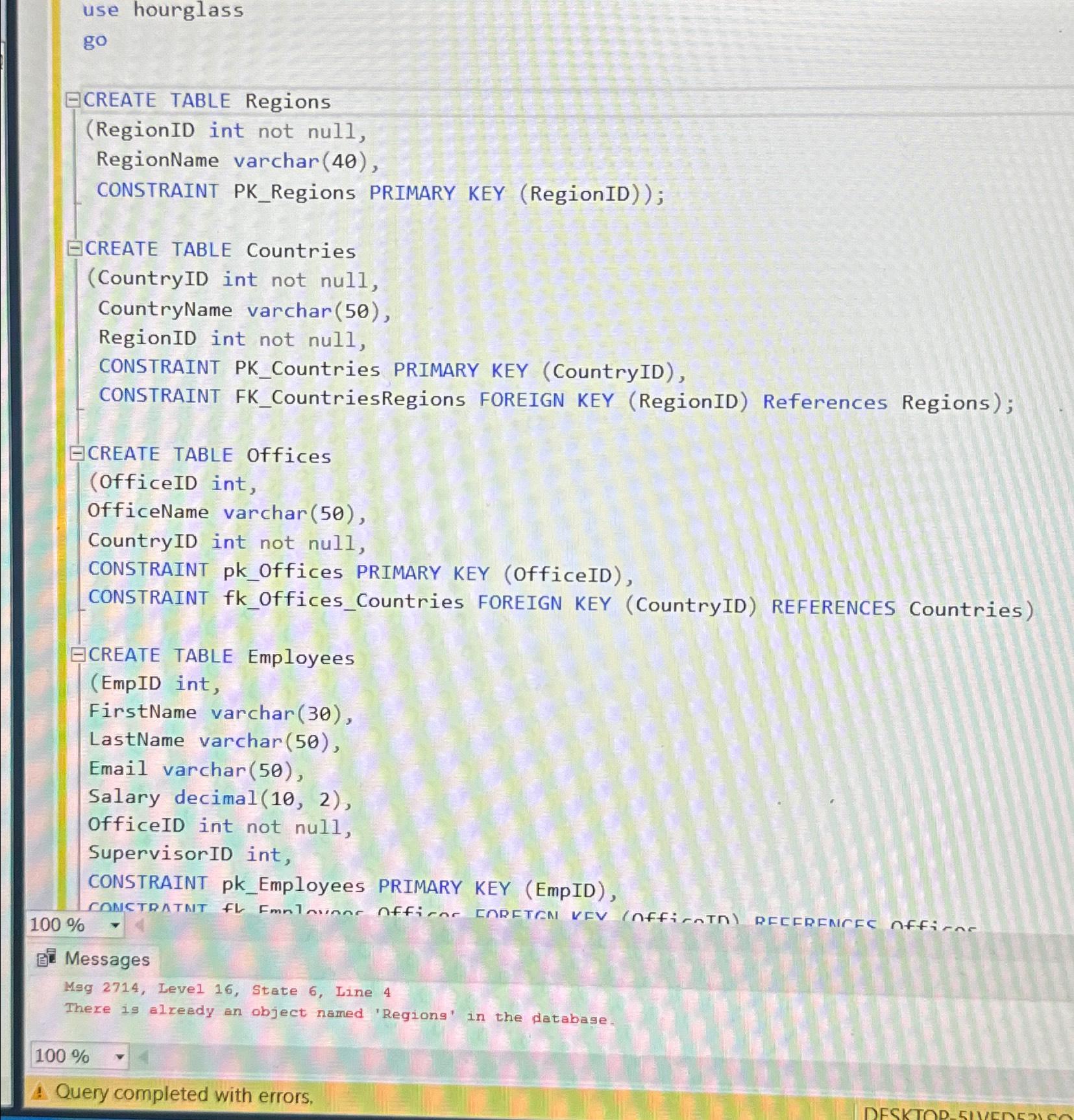 Solved PLEASE HELP!!! Im getting the below error message, i | Chegg.com