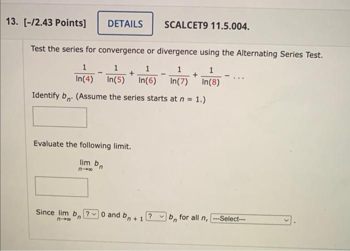 solved-test-the-series-for-convergence-or-divergence-using-chegg
