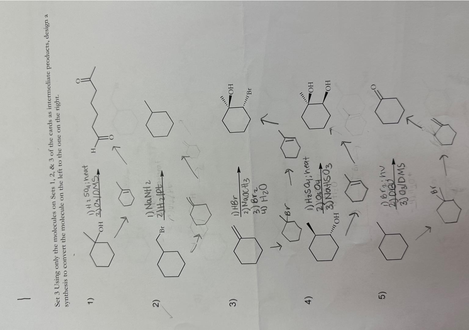 Solved 1Set 3 ﻿Using Only The Molecules On Sets 1,2 , ﻿& 3 | Chegg.com