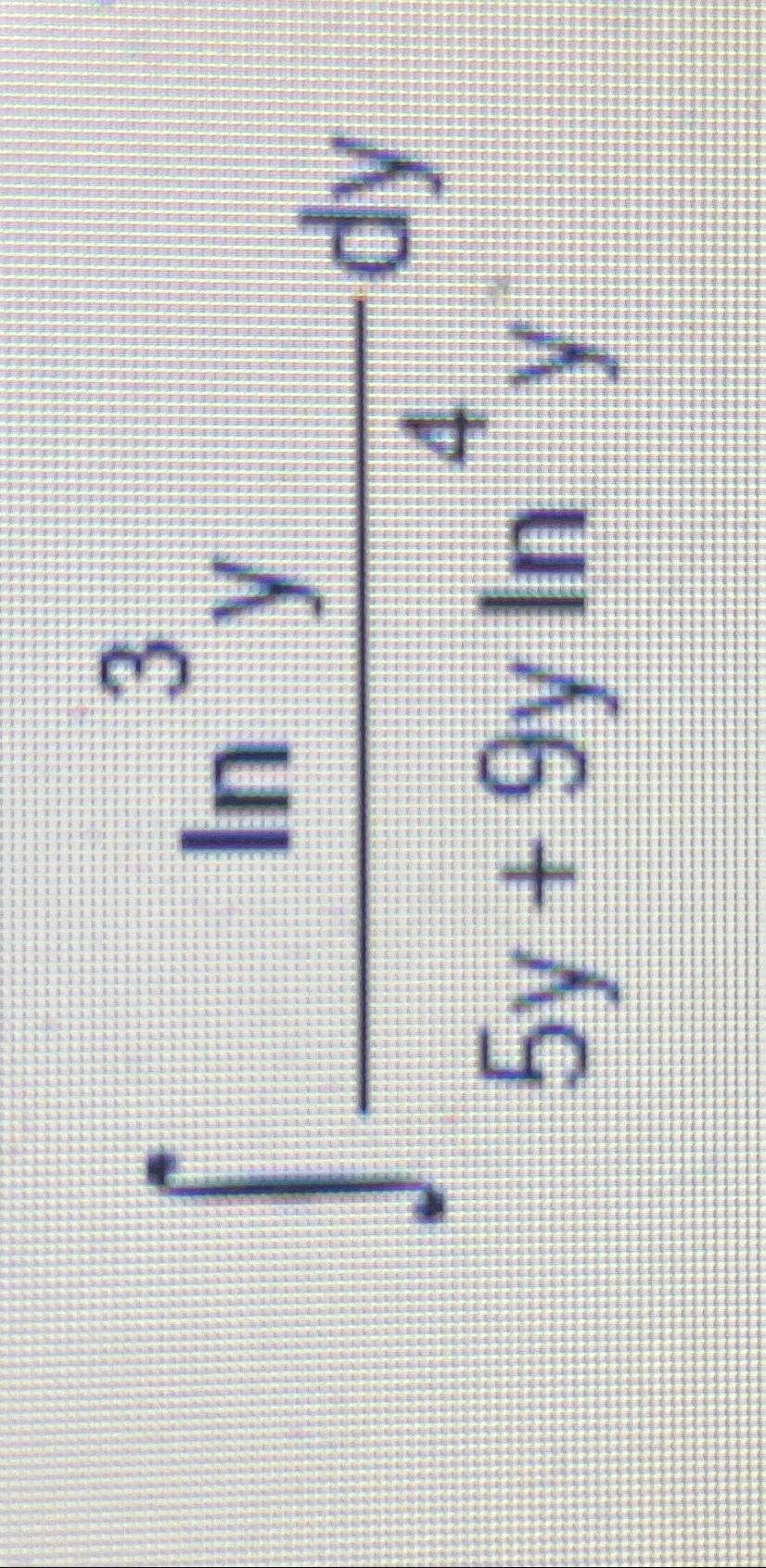 Solved ???ln3y5y+9yln4ydy | Chegg.com