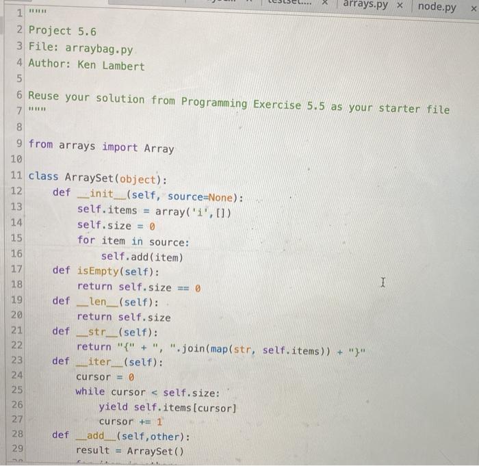 Solved Instructions A set is an unordered collection with | Chegg.com