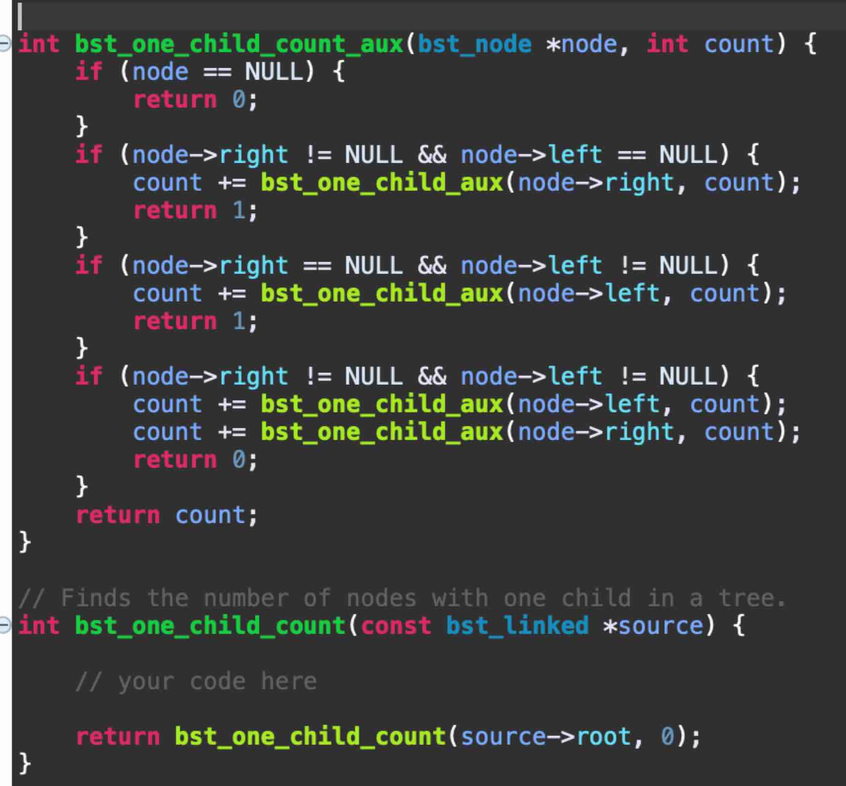 Solved Write a program in c that Finds the number of nodes | Chegg.com