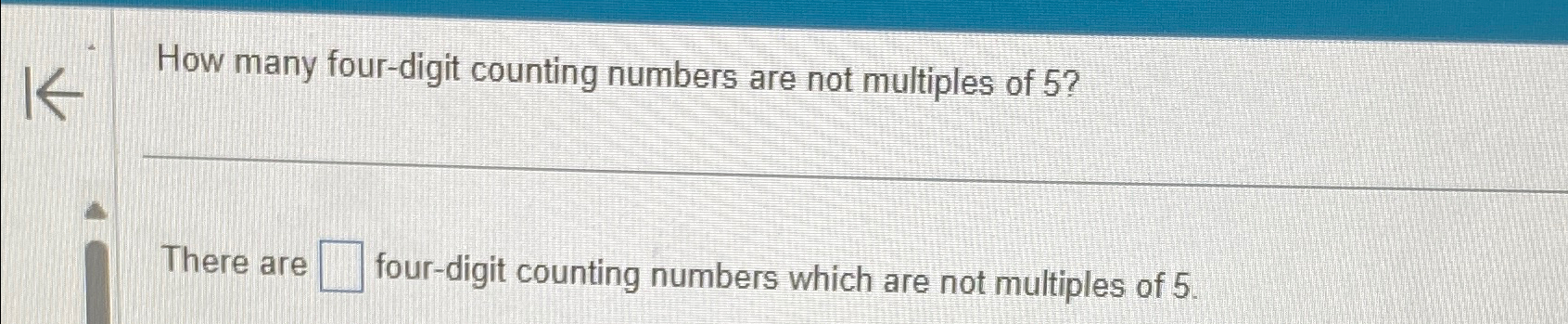 how many 3 digit counting numbers are not multiples of 5