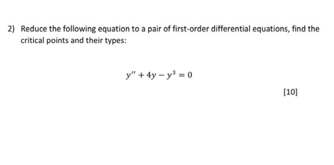 Reduce the following equation to a pair of | Chegg.com