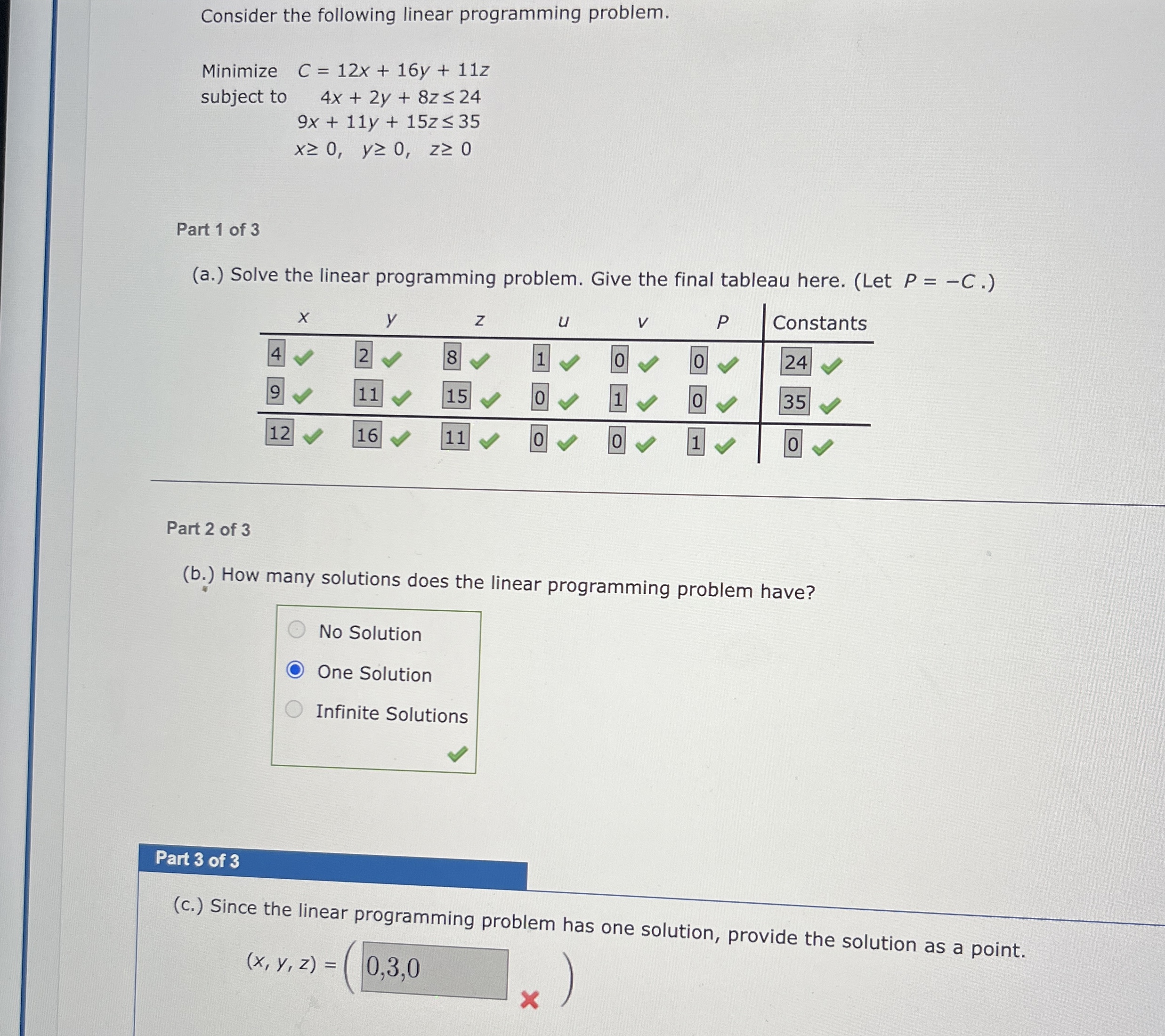 Solved Consider the following linear programming problem. | Chegg.com