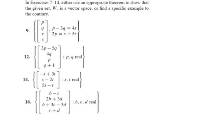 Solved In Exercises 7-14, either use an appropriate theorem | Chegg.com