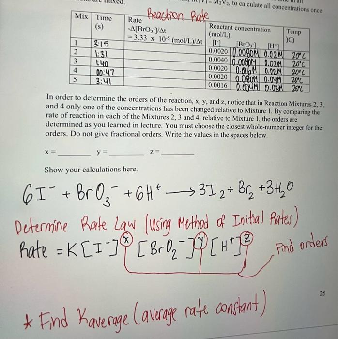 Solved I need help with the calculations for: - The | Chegg.com