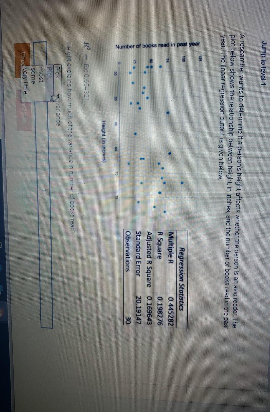 Solved Jump to level 1 A researcher wants to determine if a | Chegg.com