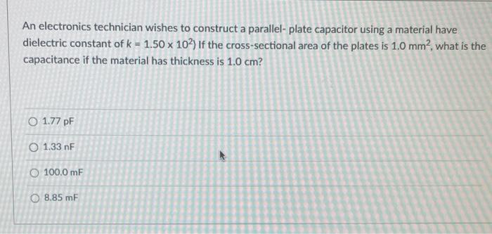 Solved An electronics technician wishes to construct a | Chegg.com